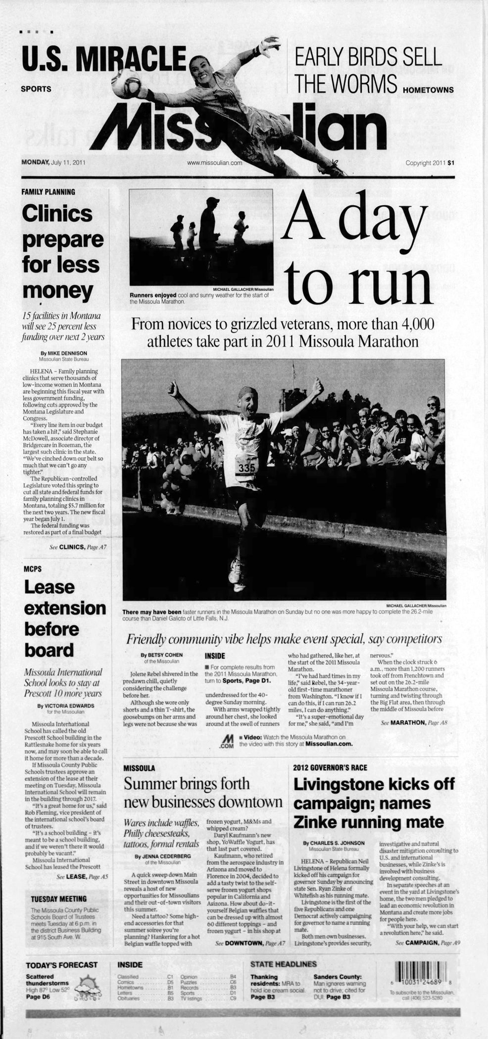 Monday, July 11 2011